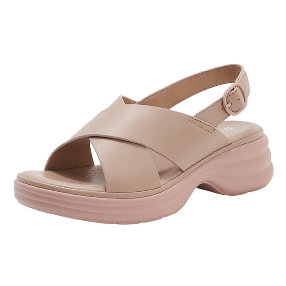 Khaki Comfortable Women S Casual Wedges Shoes With Low Heel For Summer Activities And Light Errands