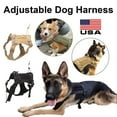thumbnail image 1 of Khaki Dog Harness No Pull For 30-45kg Large Dogs Anti Pull Strong And Adjustable Size L, 1 of 4