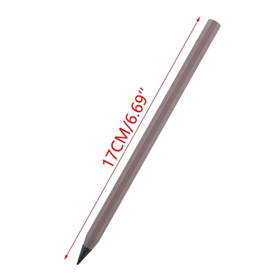 Khaki Eternal Pencil Never Requires Sharpening Metal Alloy Writing Instrument Ink-Free Permanent Writing Tool