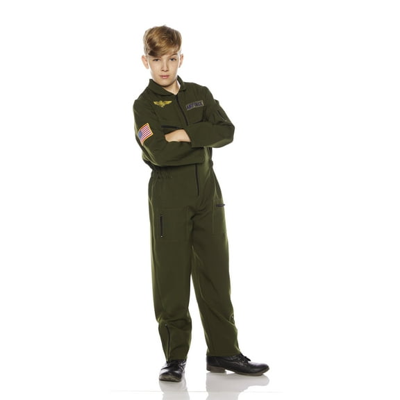 Khaki Flight Suit Child Halloween Costume