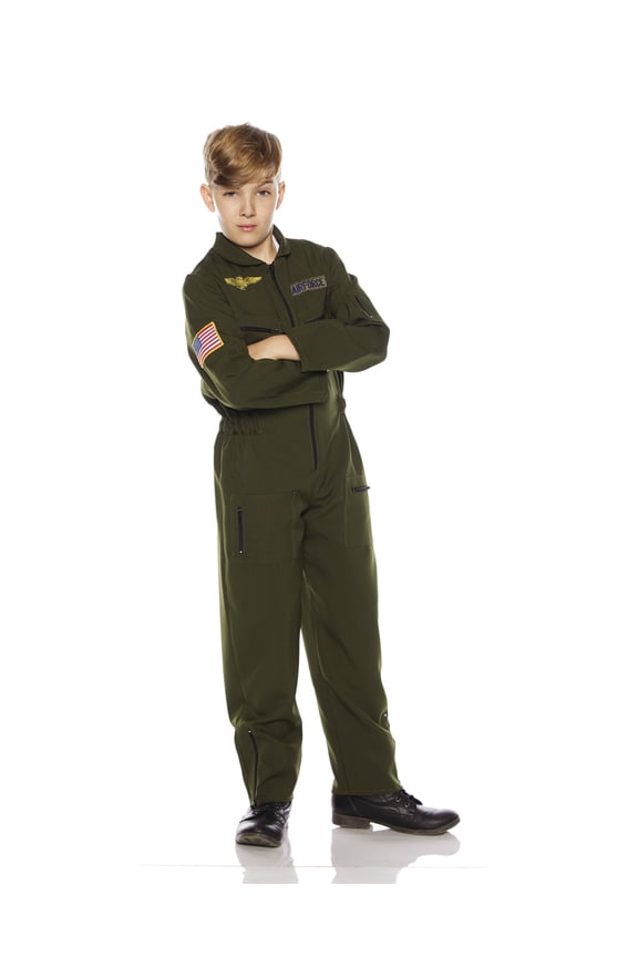 Khaki Flight Suit Child Halloween Costume