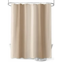 Khaki Gradient Shower Curtain, Ombre Waterproof Shower Curtain Set with 12 Hooks Lightweight Washable Fabric Shower Curtains for Bathroom 36x72 Inches