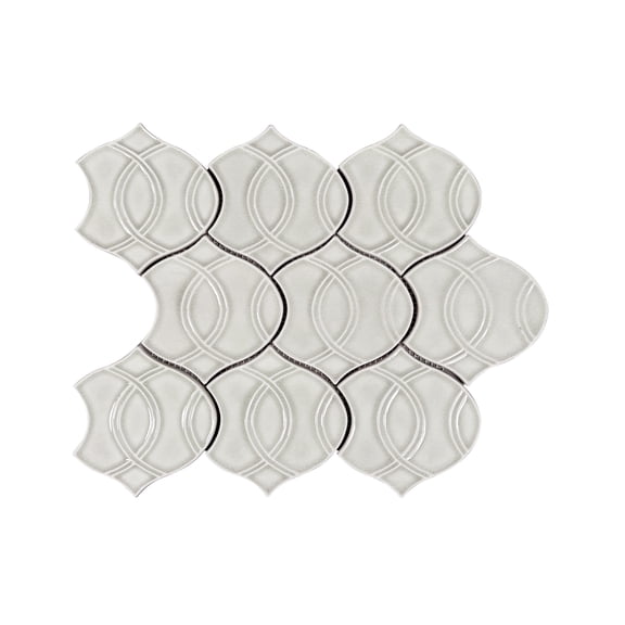 Khaki Handmade 14-in x 15-in Glazed Porcelain Mosaic Wall Tile(11.67-sq. ft/ Box)