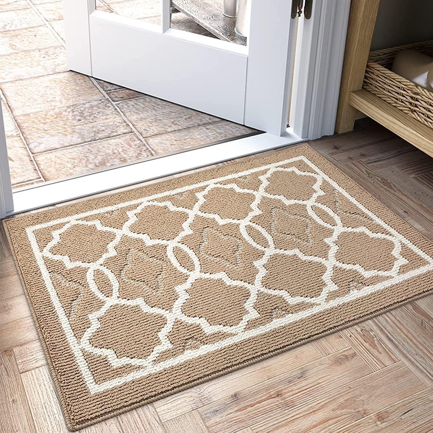 Khaki Indoors Doormat 18 x 30 Inches Mat Front Back Indoors
