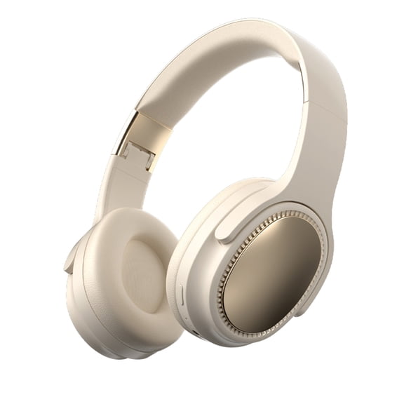 Khaki Khaki Wireless Over-Ear Foldable Bluetooth Headphones With Balanced Audio Low Delay For Streaming Extended Playtime And Secure Fit For Active Lifestyles And Gaming