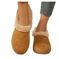 thumbnail image 1 of Khaki Ladies Casual Boots With Low Heel And Plush Interior For Winter Wear Round Toe And Supportive Fit All Day, 1 of 8