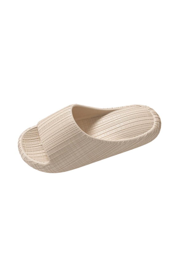 Khaki Men'S Indoor Slide Sandals Thick Sole Ultra Non-Slip Soft Bottom Bathroom Shower Safe Wear Resistant Casual Fashion Comfortable Home Slippers Size 42