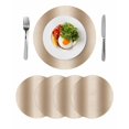 thumbnail image 1 of Khaki Ombre Round 15 Inch Placemats Set of 4, Modern Abstract Art Farmhouse Gradient HeatResistant Non Slip Place Mats for Dining Table, Wipeable Braided Kitchen Table Mats for Housewarming, 1 of 9