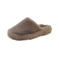 thumbnail image 1 of Khaki Plush Closed-Toe Slippers For Women, Soft Sole Design With Comfort Fit For Relaxing At Home, 1 of 4