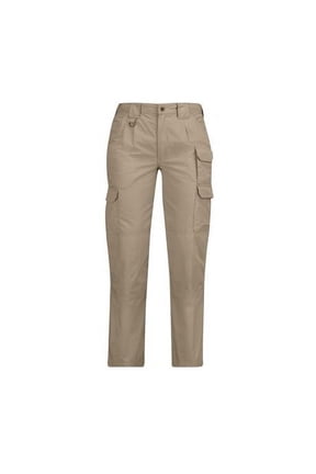 Khaki Polyester & Cotton Lightweight Ripstop Wo Tactical Pants (6) NEW