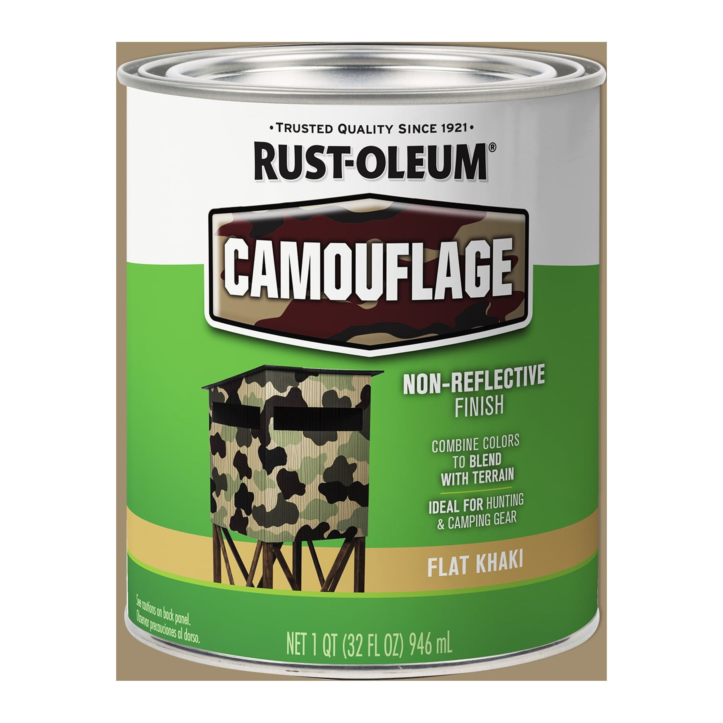 Khaki, RustOleum Specialty Camouflage Spray Paint Quart, 2 Pack