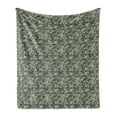 thumbnail image 1 of Khaki Soft Flannel Fleece Blanket, Triangular Contemporary Art with Camouflage Influences Repetitive Pattern Protection, Cozy Plush for Indoor and Outdoor Use, 60" x 80", Multicolor, by Ambesonne, 1 of 5