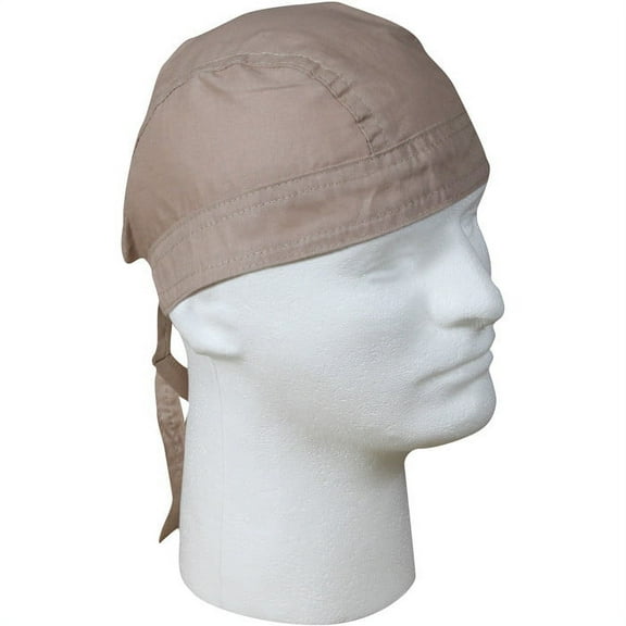 Rothco 4565 Solid Color Headwrap Bandana, Khaki