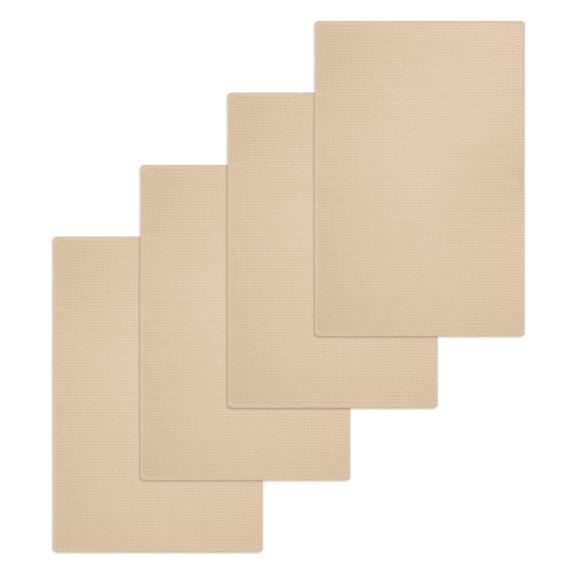 Khaki Solid Color Kitchen Dish Towels for Drying Dishes Set of 4, Aesthetics Contemporary Luxury Waffle Weave Microfiber Hand Tea Bathroom Towels Quick Dry & Absorbent Towel 15.7x23.6