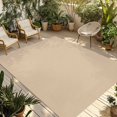 thumbnail image 1 of Khaki Solid Color Outdoor Rug for Patio/Deck/Porch, Non-Slip Large Area Rug 5 x 8 Ft, Aesthetics Contemporary Luxury Indoor Outdoor Rugs Washable Area Rugs, Reversible Camping Rug Carpet Runner, 1 of 8