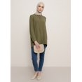 thumbnail image 1 of Khaki - Stripe - Crew neck - Tunic - Refka, 1 of 5