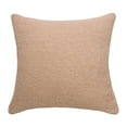 thumbnail image 1 of Khaki Teddy Faux Fur Decorative Pillow Cover 18X18 Inch Khaki Soft Plush Cushion Case With Zipper For Couch Bed Living Room, 1 of 8
