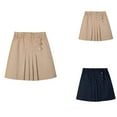 thumbnail image 1 of Khaki Uniform Skirts Girls Casual Pleated School Skirt Elastic Waistband Suitable Spring Summer. Girls Skirts Khaki 6 Years-7 Years, 1 of 5