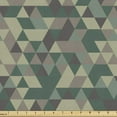 thumbnail image 1 of Ambesonne Khaki Fabric by the Yard Upholstery, Triangular Camo Influence Art, 2 Yards, Multicolor, 1 of 4
