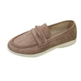 thumbnail image 1 of Khaki Women Casual Solid Color Shallow Mouth Loafers For Spring Outdoor Indoor Comfort Footwear With Non-Slip Bottom And Adjustable Straps, 1 of 9