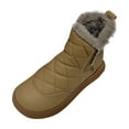 thumbnail image 1 of Khaki Women'S Warm And Waterproof Snow Boots, With Insulated Lining And Grippy Sole, Ideal For Winter Activities And Comfortable Wear, 1 of 7