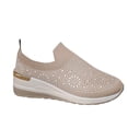 thumbnail image 1 of Khaki Womens Casual Shoes With Rhinestone Accent And Thick Base For Leisure Activities Great Support, 1 of 7