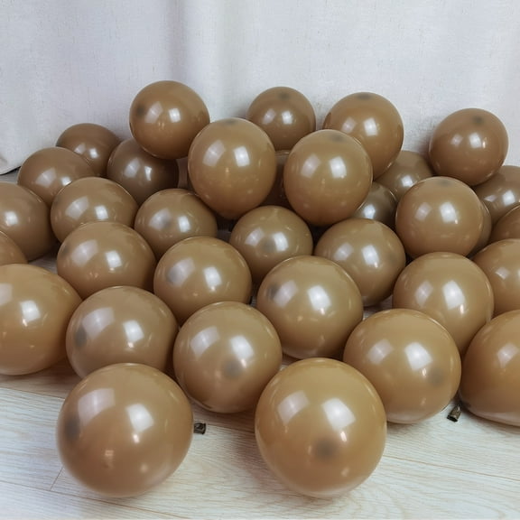 Khaki brown Balloons 5 inch 100 pcs for Birthday Wedding Engagement Anniversary Christmas Party Decorations