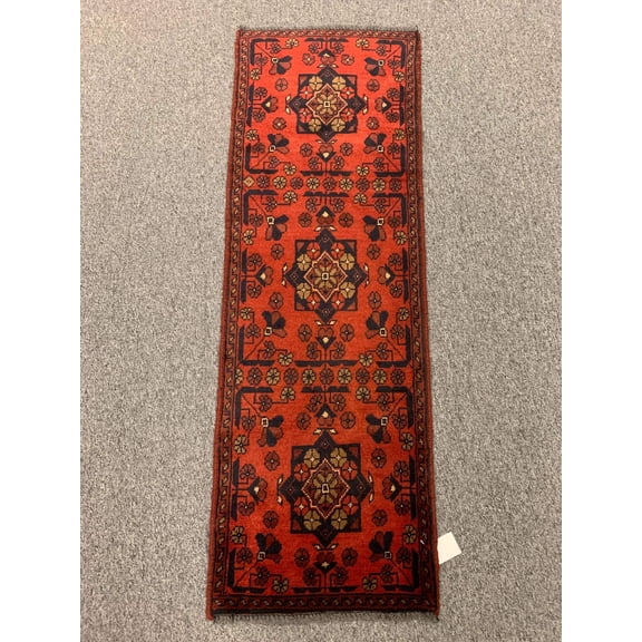 Khal Mohammadi 2X5 Handmade Wool Runner Rug # 12272