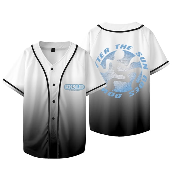 Khalid After The Sun Goes Down Baseball Jacket Tee Women Men V-neck Short Sleeve T-shirts