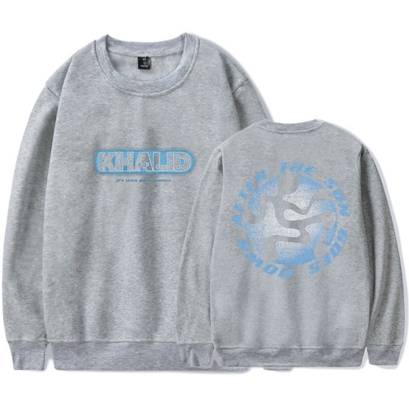 Khalid After The Sun Goes Down Merch Crewneck Sweatshirts Women Men HipHop Long Sleeve Tee