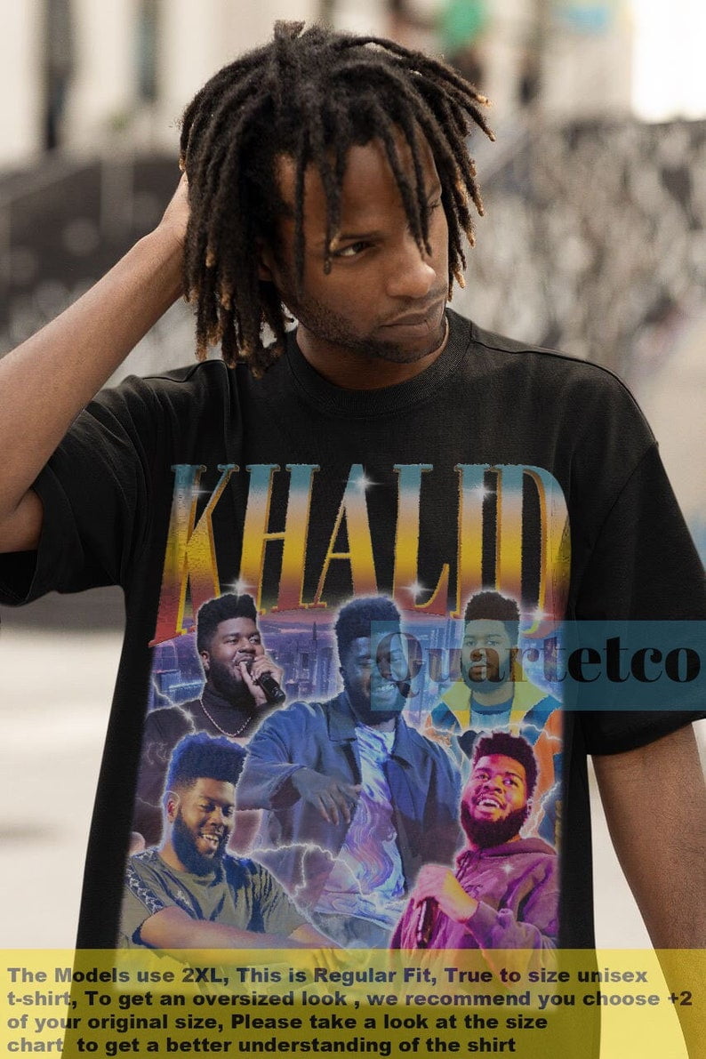 Khalid Khalid Shirt DJ Khalid Vintage Tshirt Khalid Musician Fan Tees Khalid Merch Khalid Tour Merch Khalid Free Spirit Khalid Poster Walmart