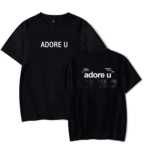 Khalid Merch T-Shirt Sincere Adore U T Shirts Tracklist Short Sleeve For Fans Men Women Top Tee Streetwear
