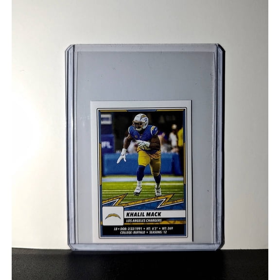 Khalil Mack 2025 Panini NFL #289 Sticker Los Angeles Chargers