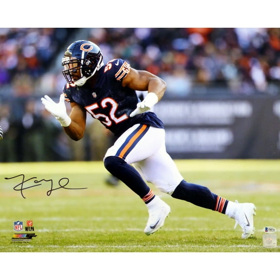 Khalil Mack Autographed 16x20 Photo Chicago Bears Beckett BAS 148328