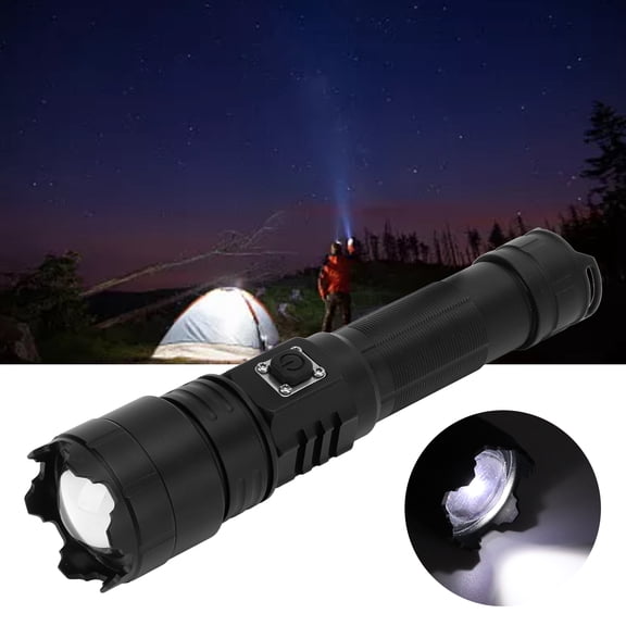 Khall LED Flashlight,Outdoor Flashlight XHP70 Super Bright LED Flashlight Waterproof USB Rechargeable Torch For Cycling Camping Hiking,USB Rechargeable Flashlight