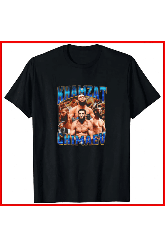 Khamzat Chimaev Borz Fierce Mixed Martial Arts Fight Fan Unisex T-Shirt, up to size 5XL