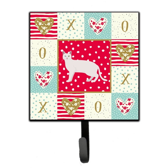 Khao Manee 1 Cat Love Leash or Key Holder Red