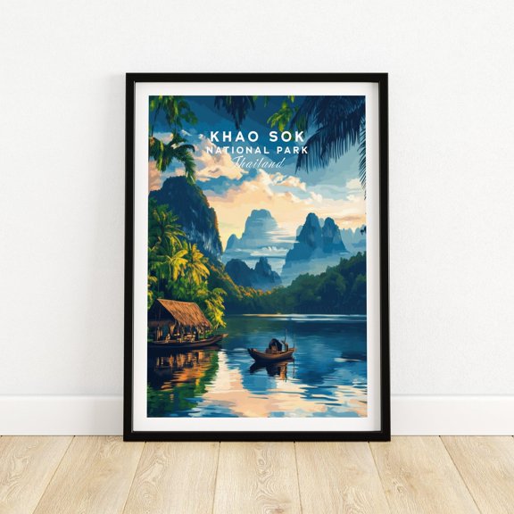 Khao Sok Poster Travel Print Wall Art Khao Sok Home Dcor Khao Sok Gift Art Lovers Thailand