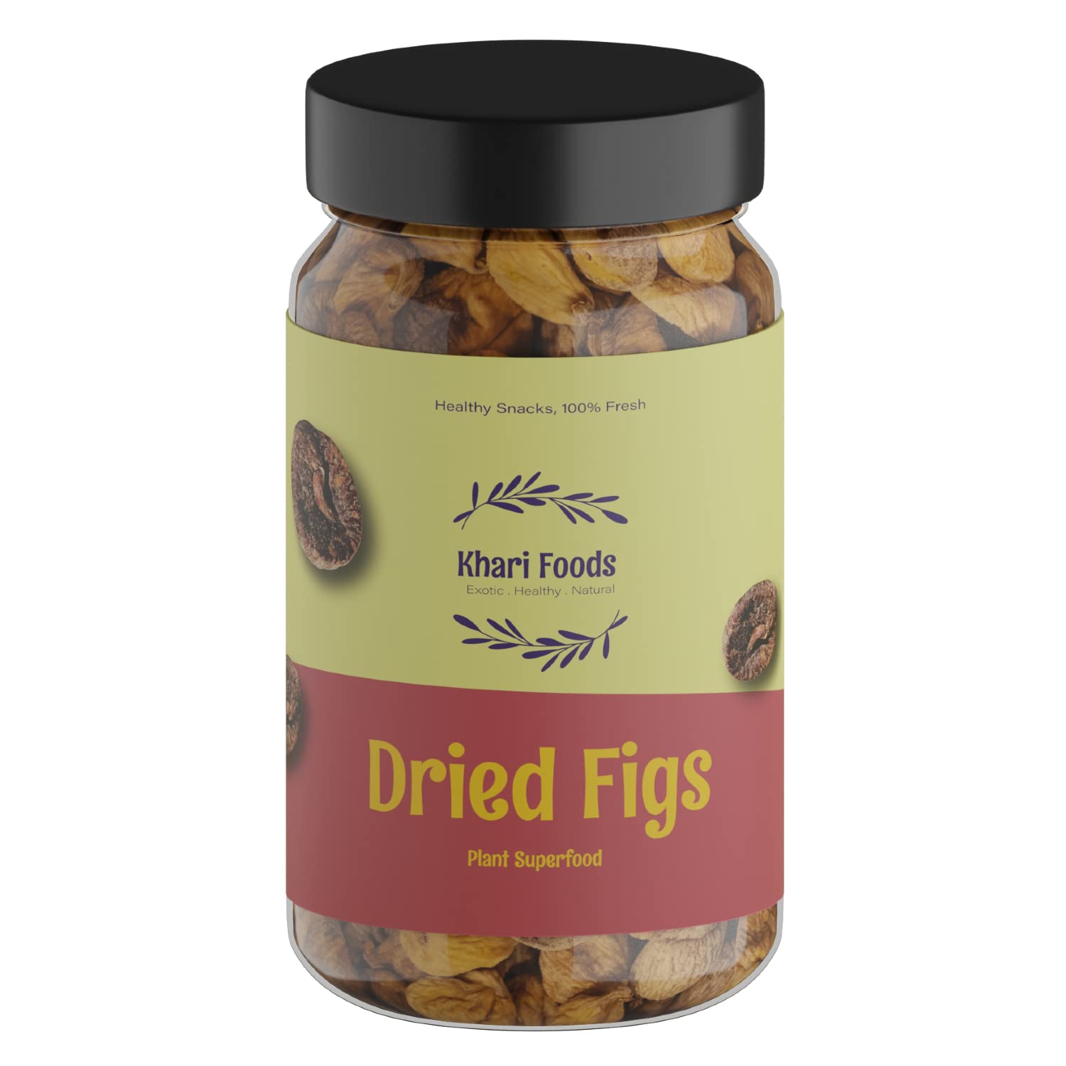 Khari Foods Premium Jumbo Dried Figs, Anjeer Dry Fruits, Rich In Fibre