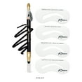 thumbnail image 1 of Khasana Brow Shaping Kit Definer, Eyebrow Stamp Stencil Kit with Waterproof Pencil Dual-ended, Brow Creamy Liner with Sharpener and Sponge Applicator #20 Black, 1 of 7