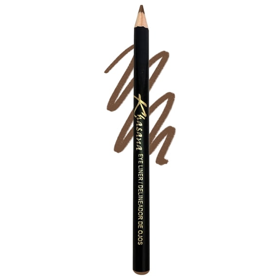 Khasana Eyeliner Pencil, Glide On, Waterproof, Ultra Smooth & Creamy Application, Long-Lasting, Luminous Formula, Smudge-Proof, Ophthalmologist Tested, Cruelty Free & Vegan. #14 Light Brown