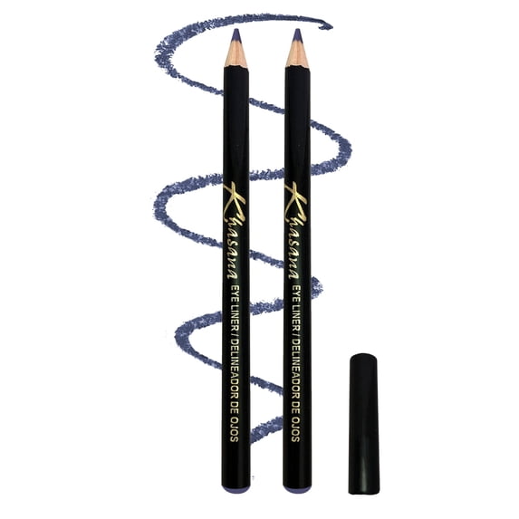 Khasana Eyeliner Pencil, Glide On, Waterproof, Ultra Smooth & Creamy Application, Long-Lasting, Matte Finish Versatility, Smudge-Proof, Ophthalmologist Tested, Cruelty Free & Vegan, Pack-2. Violet