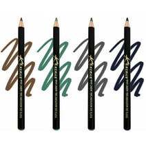 Khasana Eyeliner Pencil Set Of 4. Smooth & Creamy Glide, Long-Wearing, Smudge-Proof, Waterproof. Eyeliner Gift Set, Ophtalmologist Tested