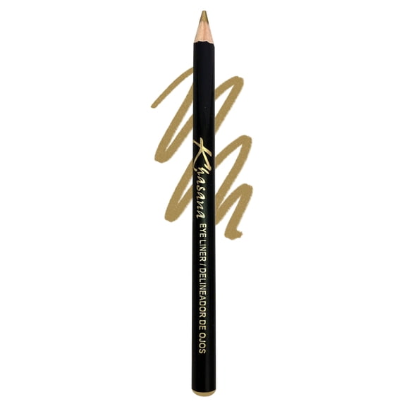 Khasana Eyeliner Pencil, Smooth & Creamy Glide, Long-Wearing, Smudge-Proof, Waterproof. Ophthalmologist Tested #42 Gold