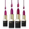 thumbnail image 1 of Khasana Lipstick Set. Long Lasting Lip color, 4 Piece Gift Set. Moisturizing Formula, Infused with Vitamin E and Vitamin C. Multi Finish Lip Makeup, Cream Gloss & Matte. Pack of 4., 1 of 4