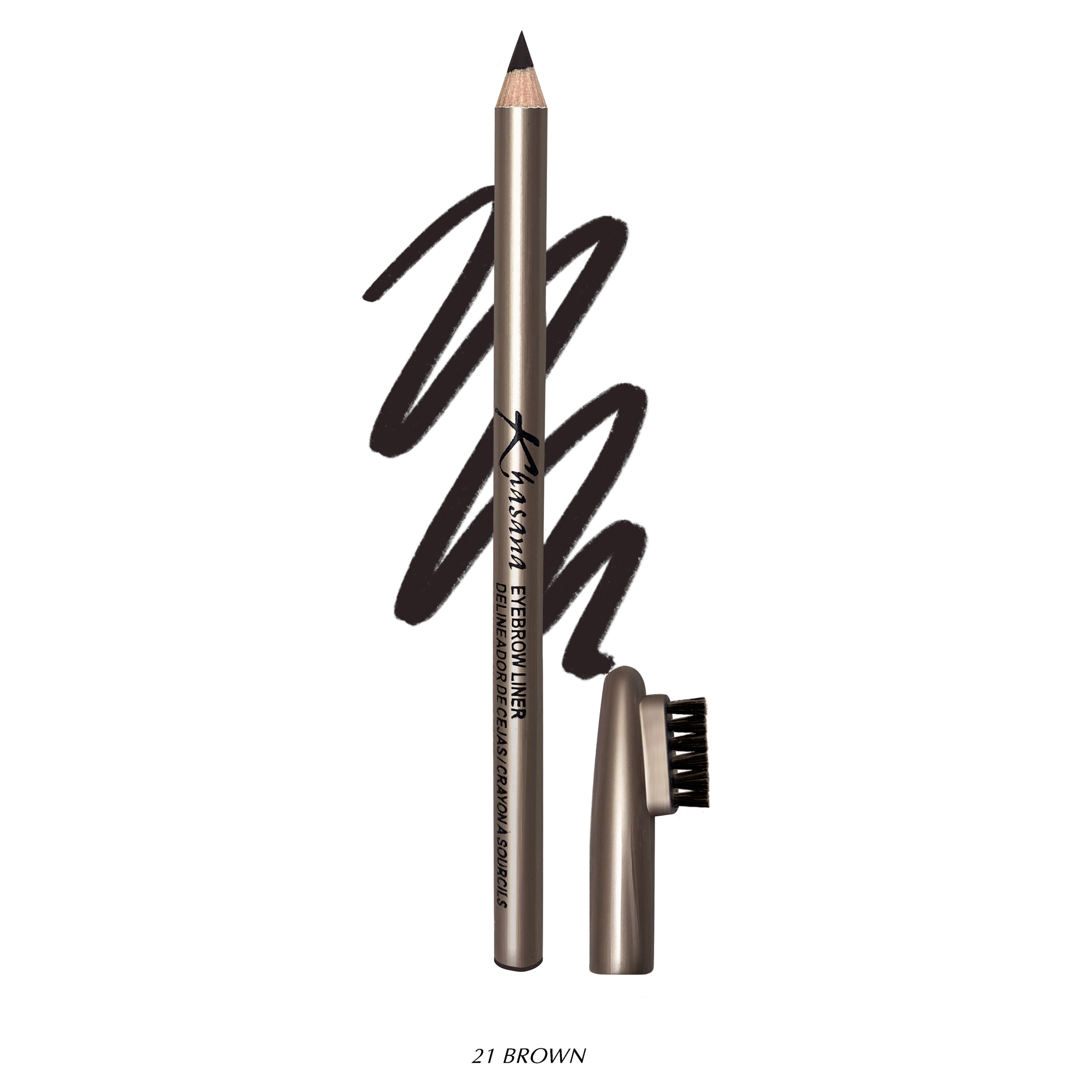 maybelline ultra brow brush on color, dark brown