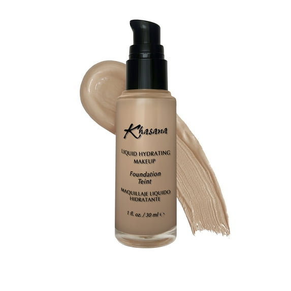 Khasana Moisturizing Liquid Foundation, Flawless Matte Finish Makeup, Full Coverage & Longwear, Lightweight Foundation Formula #8 Natural Beige