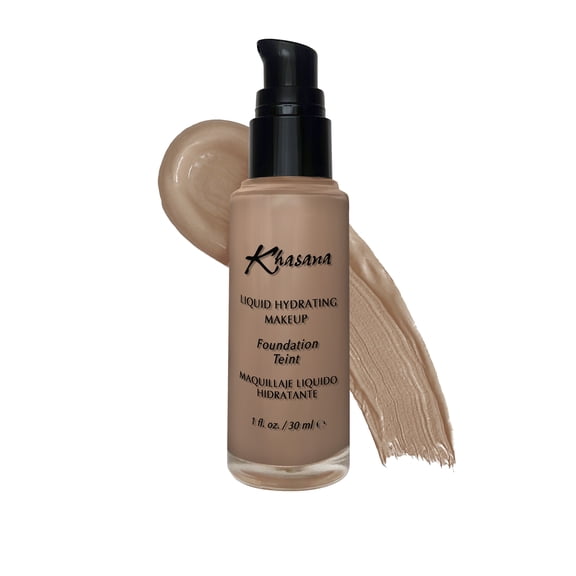 Khasana Moisturizing Liquid Foundation, Flawless Matte Finish Makeup, Full coverage & Longwear, Lightweight Foundation Formula #9 Satin Beige