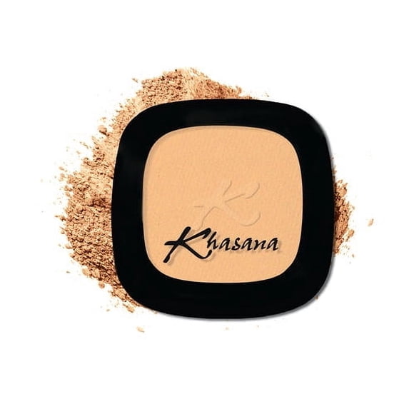 Khasana Pressed Powder, Dual Wet & Dry Foundation, Vitamin E & C Infused, Apply Wet for Maximum Coverage or Dry for Finishing, Matte Poreless, Setting Makeup, Flawless Finish #9 Tropical Sun