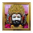 thumbnail image 1 of Khatu Shyam God Idol Photo Frame for Pooja Hindu Bhagwan Devi Devta Photo Frame Wall Decor Puja Temple Photo Frame 5.1 in, 1 of 4